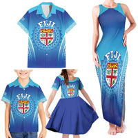 Custom Fiji Football Family Matching Tank Maxi Dress and Hawaiian Shirt Fijian Tapa Pattern LT05 - Polynesian Pride