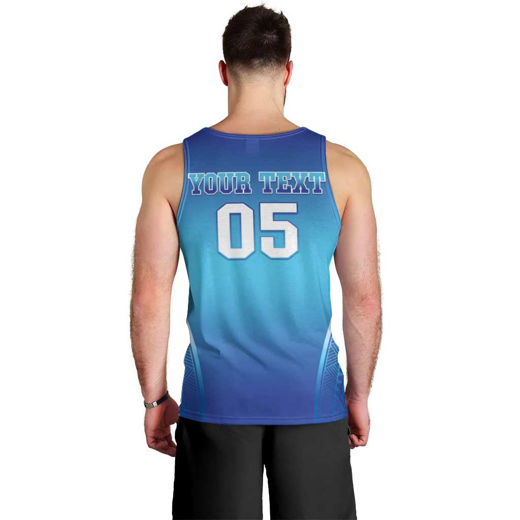 Custom Fiji Football Men Tank Top Fijian Tapa Pattern