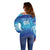 Custom Fiji Football Off Shoulder Sweater Fijian Tapa Pattern