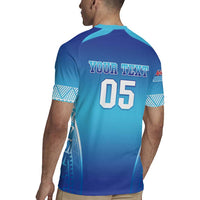 Custom Fiji Football Rugby Jersey Fijian Tapa Pattern