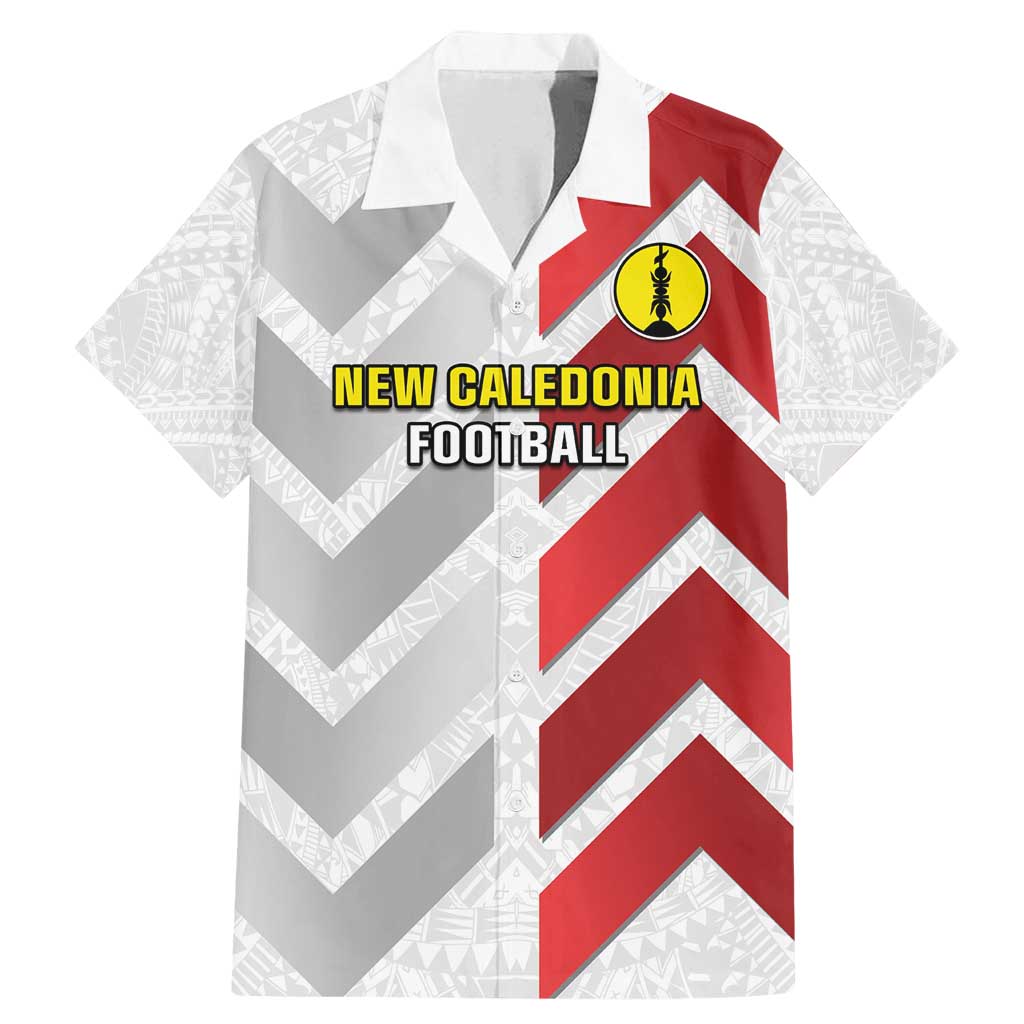 Custom New Caledonia Football Family Matching Mermaid Dress and Hawaiian Shirt Unique Style LT05 Dad's Shirt - Short Sleeve Red - Polynesian Pride