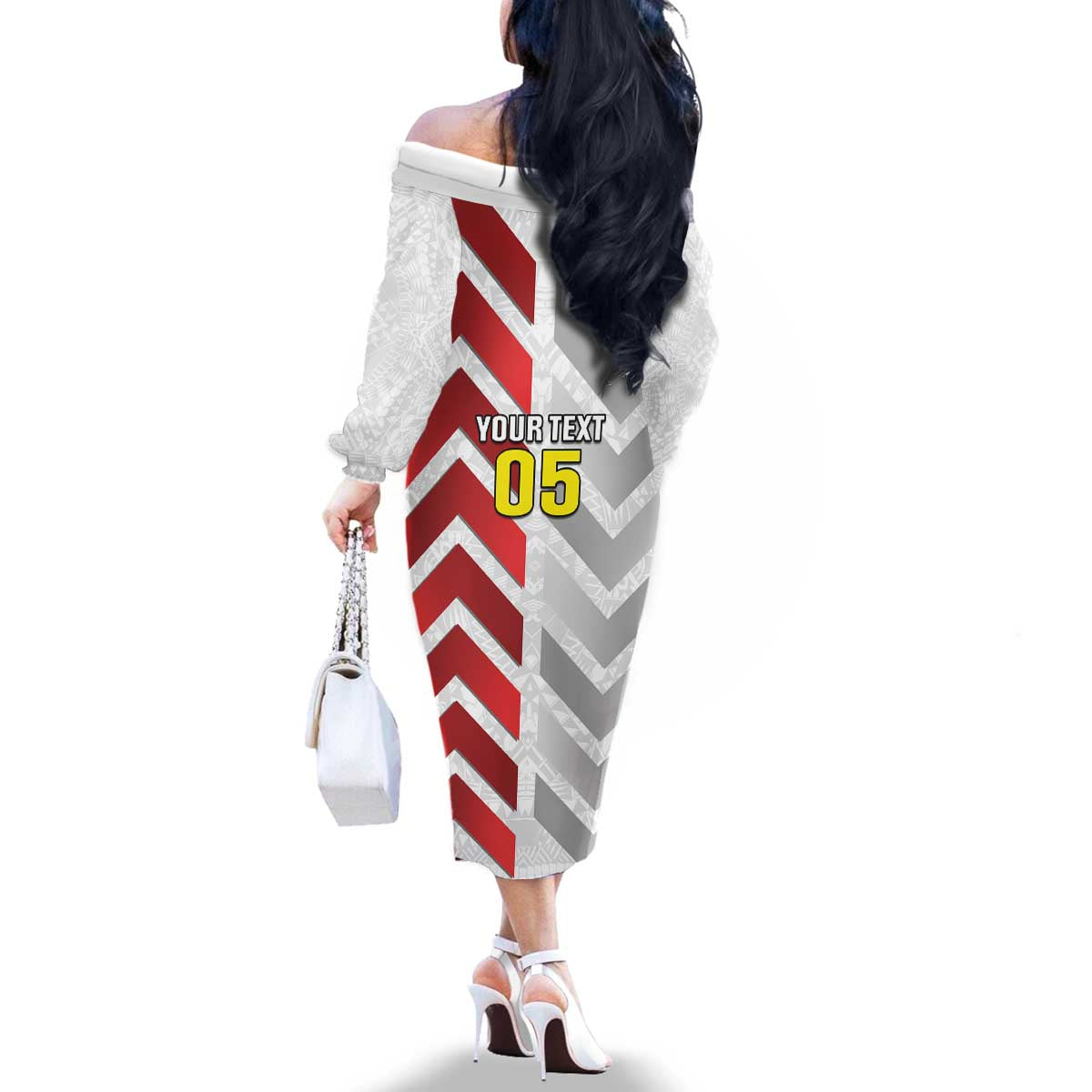 Custom New Caledonia Football Family Matching Off The Shoulder Long Sleeve Dress and Hawaiian Shirt Unique Style LT05 - Polynesian Pride