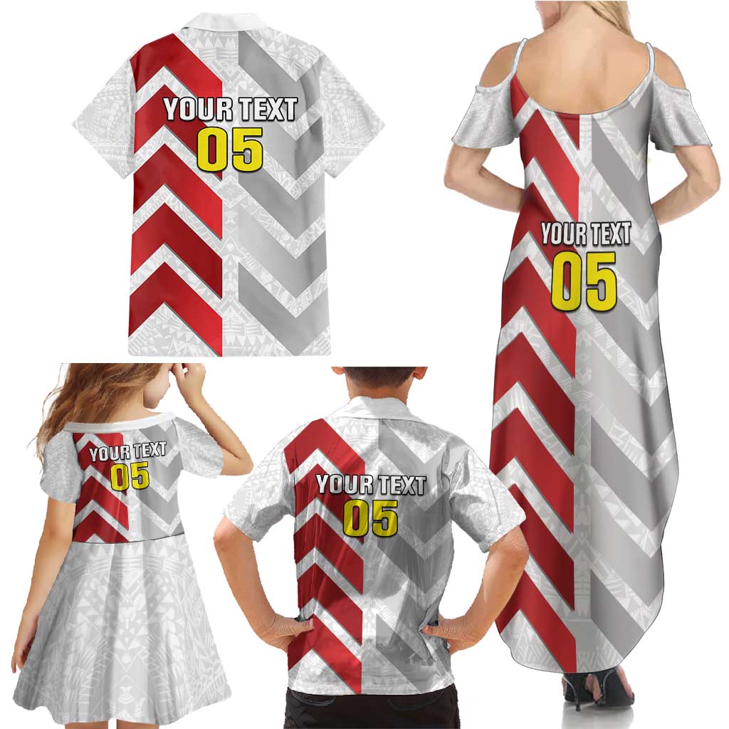 Custom New Caledonia Football Family Matching Summer Maxi Dress and Hawaiian Shirt Unique Style LT05 - Polynesian Pride