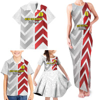 Custom New Caledonia Football Family Matching Tank Maxi Dress and Hawaiian Shirt Unique Style LT05 - Polynesian Pride