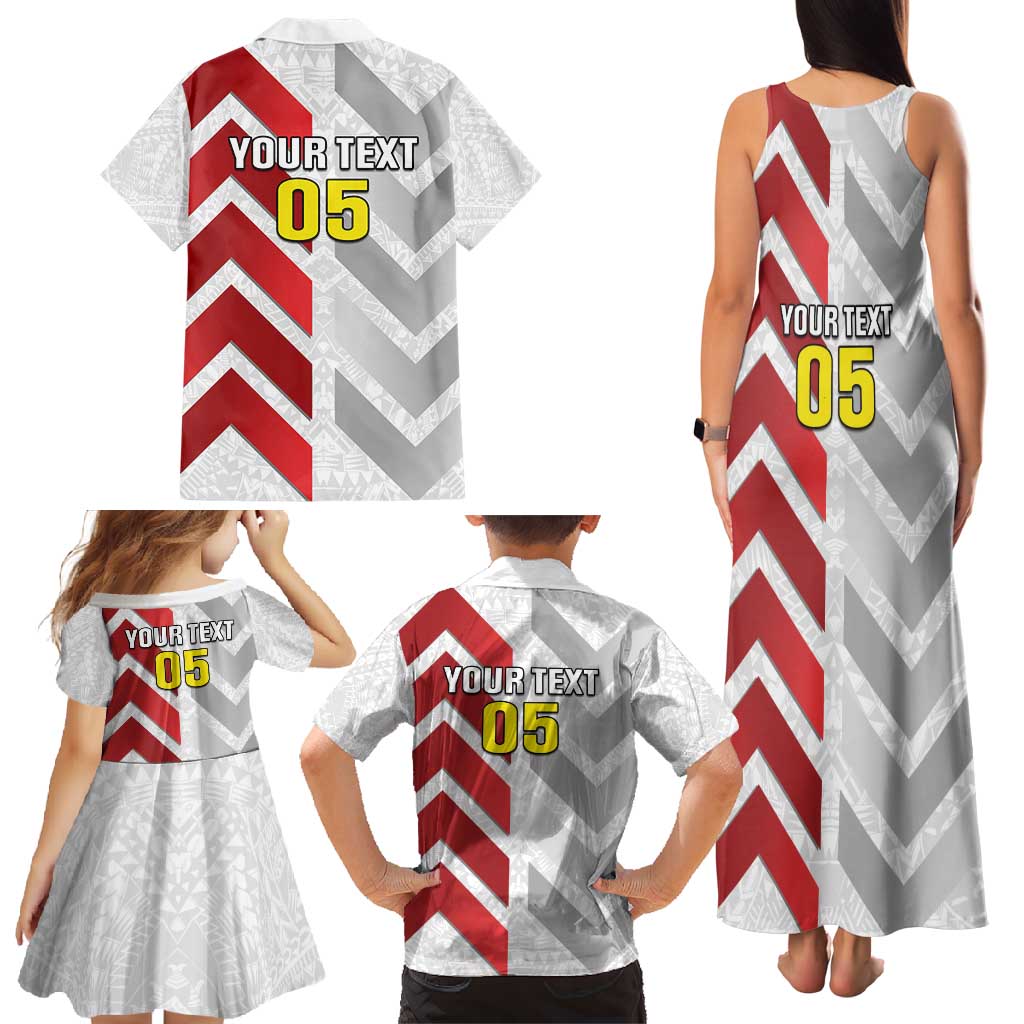 Custom New Caledonia Football Family Matching Tank Maxi Dress and Hawaiian Shirt Unique Style LT05 - Polynesian Pride