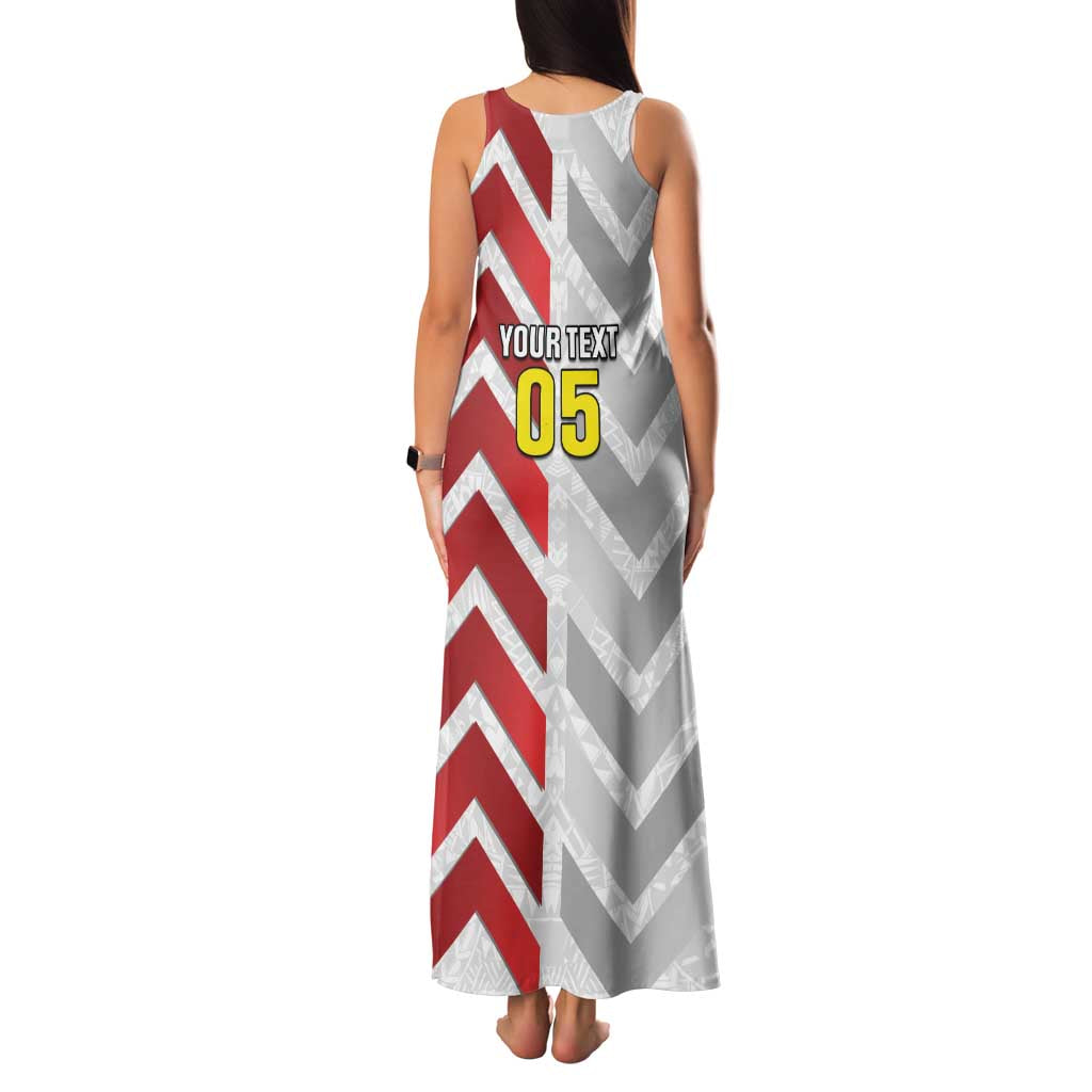 Custom New Caledonia Football Family Matching Tank Maxi Dress and Hawaiian Shirt Unique Style LT05 - Polynesian Pride