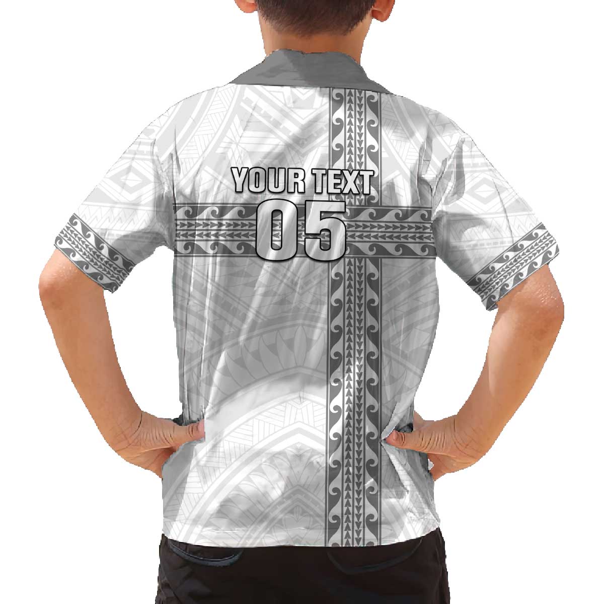Custom New Caledonia Football Family Matching Off The Shoulder Long Sleeve Dress and Hawaiian Shirt Go The Kagus LT05 - Polynesian Pride