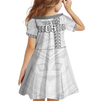 Custom New Caledonia Football Family Matching Short Sleeve Bodycon Dress and Hawaiian Shirt Go The Kagus LT05 - Polynesian Pride