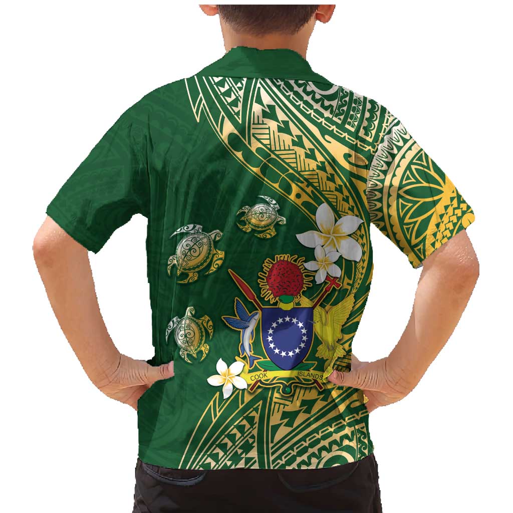 Cook Islands 15 Finest Family Matching Mermaid Dress and Hawaiian Shirt Plumeria Polynesian Turtle LT05 - Polynesian Pride