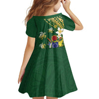 Cook Islands 15 Finest Family Matching Off Shoulder Maxi Dress and Hawaiian Shirt Plumeria Polynesian Turtle LT05 - Polynesian Pride