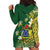 Cook Islands 15 Finest Hoodie Dress Plumeria Polynesian Turtle