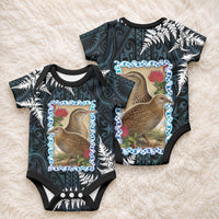 New Zealand Weka Baby Onesie Maori Hen Koru Pattern LT05 - Polynesian Pride