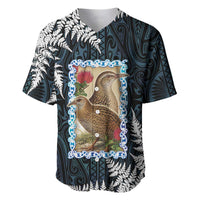 New Zealand Weka Baseball Jersey Maori Hen Koru Pattern - Polynesian Pride