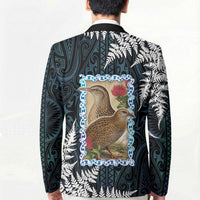 New Zealand Weka Blazer Maori Hen Koru Pattern - Polynesian Pride