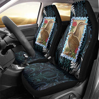 New Zealand Weka Car Seat Cover Maori Hen Koru Pattern - Polynesian Pride