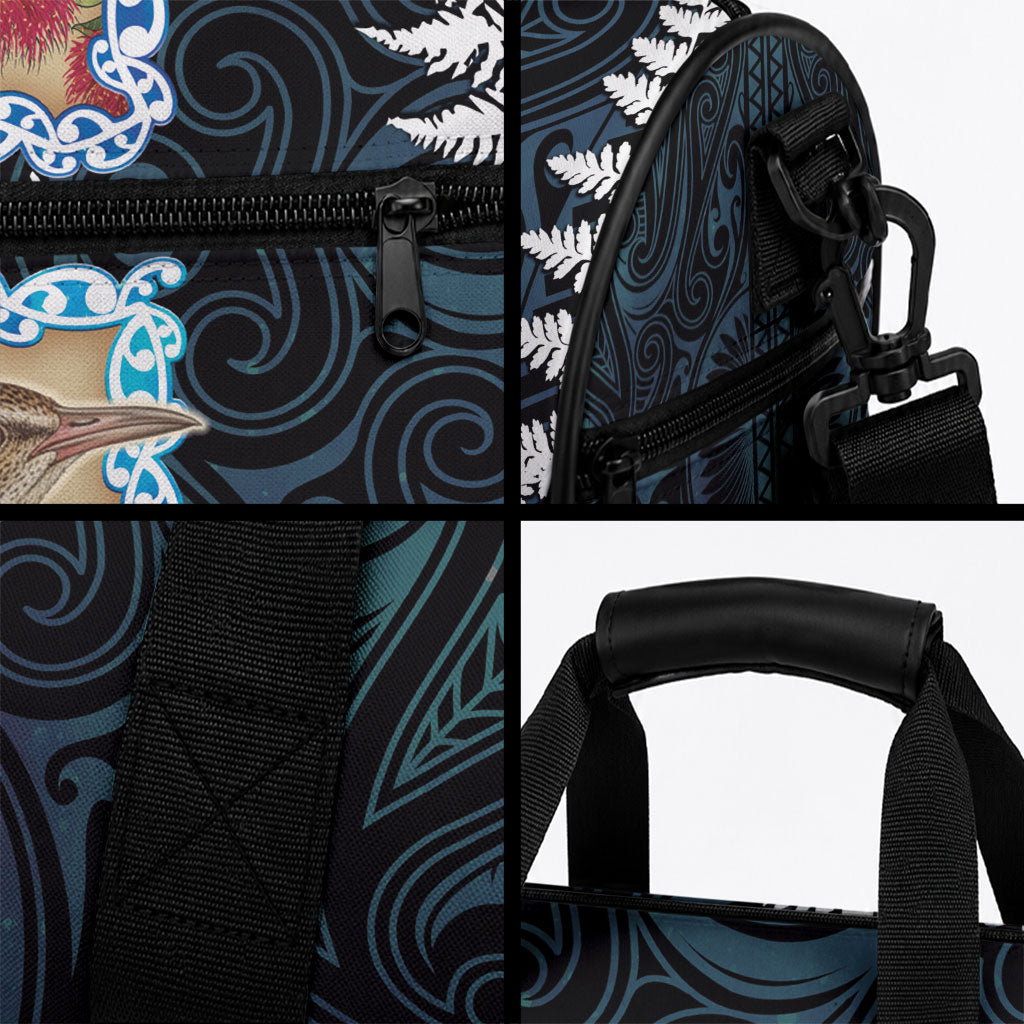 New Zealand Weka Duffle Bag Maori Hen Koru Pattern LT05 - Polynesian Pride