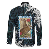New Zealand Weka Family Matching Tank Maxi Dress and Hawaiian Shirt Maori Hen Koru Pattern LT05 - Polynesian Pride