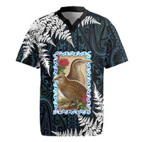 New Zealand Weka Rugby Jersey Maori Hen Koru Pattern - Polynesian Pride