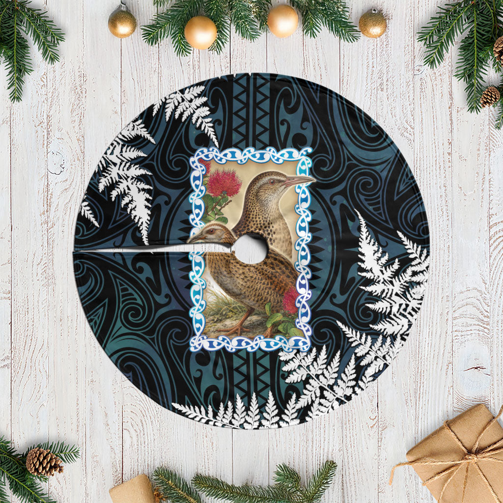 New Zealand Weka Tree Skirt Maori Hen Koru Pattern LT05 Casual Black - Polynesian Pride