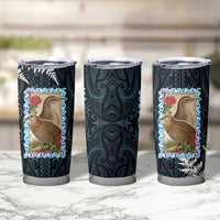 New Zealand Weka Tumbler Cup Maori Hen Koru Pattern - Polynesian Pride