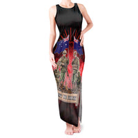 Australia And New Zealand ANZAC Day Tank Maxi Dress Soldiers Lest We Forget