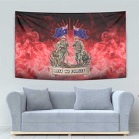 Australia And New Zealand ANZAC Day Tapestry Soldiers Lest We Forget