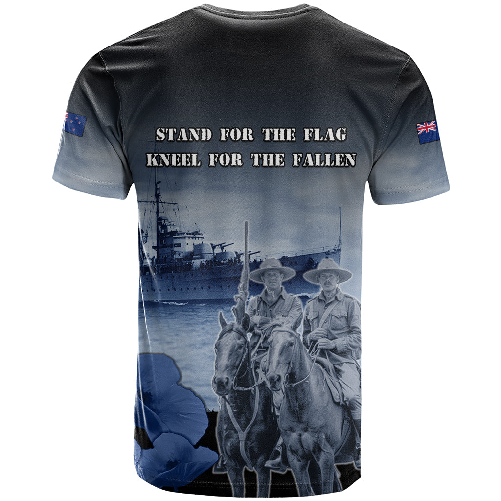 New Zealand ANZAC Day T Shirt HMNZS Achilles We Will Remember Them LT05 - Polynesian Pride