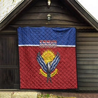 Kiribati 45th Independence Day Quilt Lesser Frigatebird Tribal Pattern