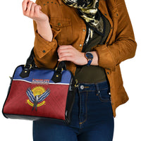 Kiribati 45th Independence Day Shoulder Handbag Lesser Frigatebird Tribal Pattern