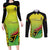 Vanuatu 45th Independence Couples Matching Long Sleeve Bodycon Dress and Long Sleeve Button Shirt Special Style - Polynesian Pride