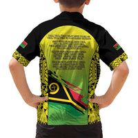 Vanuatu 45th Independence Family Matching Off Shoulder Short Dress and Hawaiian Shirt Special Style - Polynesian Pride