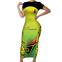 Vanuatu 45th Independence Family Matching Short Sleeve Bodycon Dress and Hawaiian Shirt Special Style - Polynesian Pride