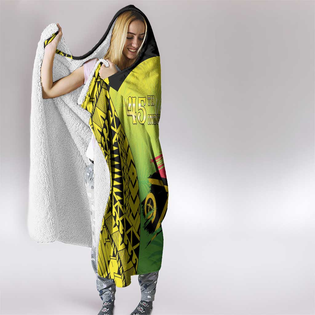 Vanuatu 45th Independence Hooded Blanket Special Style - Polynesian Pride