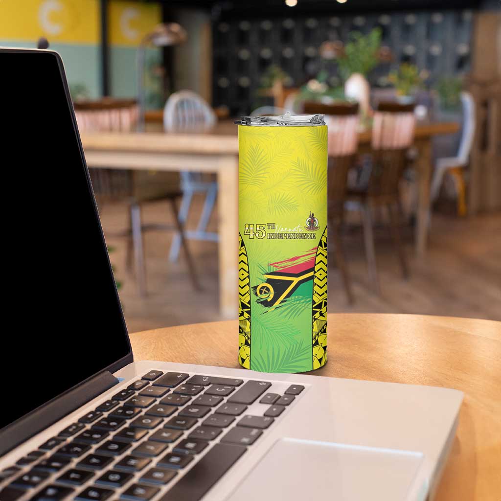 Vanuatu 45th Independence Skinny Tumbler Special Style - Polynesian Pride