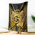 Vanuatu 45th Anniversary Of Independence Blanket Gold Style - Polynesian Pride