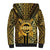 Vanuatu 45th Anniversary Of Independence Sherpa Hoodie Gold Style - Polynesian Pride