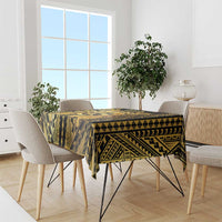 Vanuatu 45th Anniversary Of Independence Tablecloth Gold Style - Polynesian Pride
