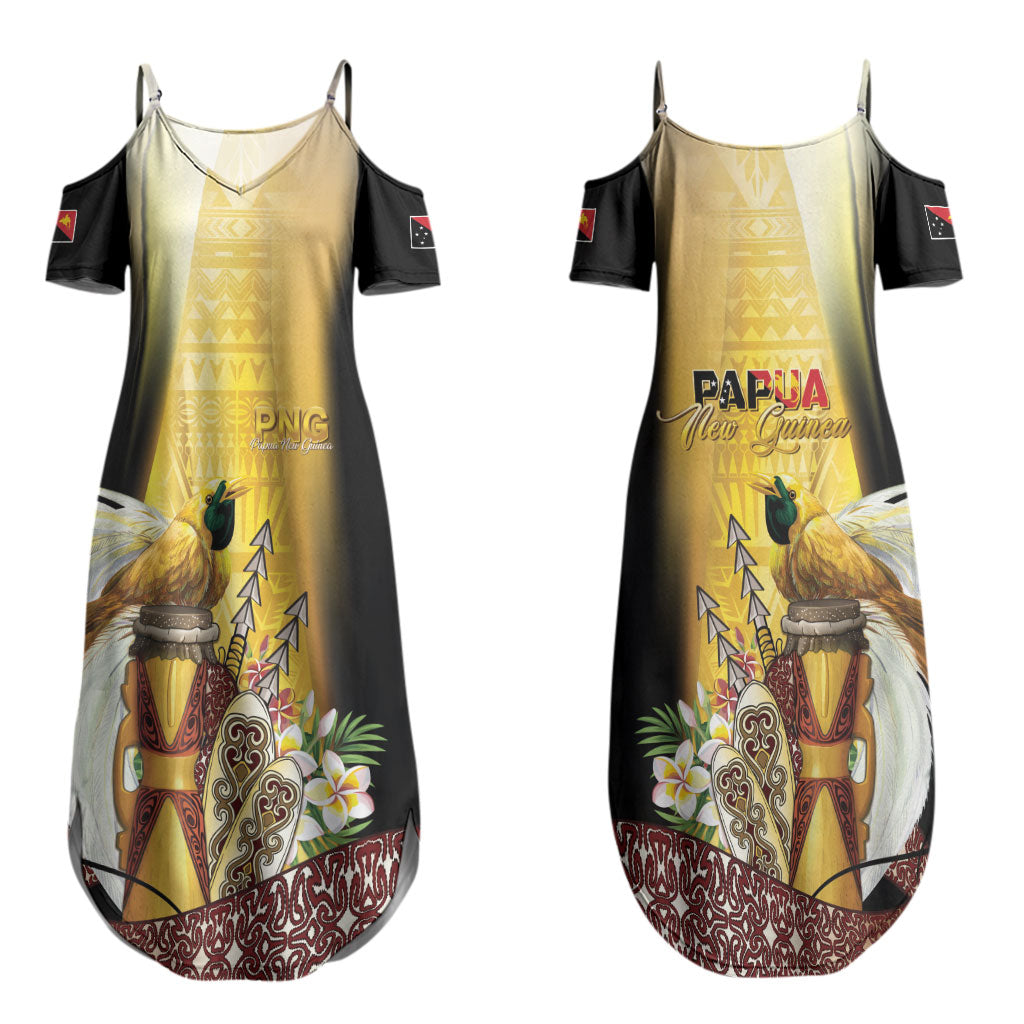 Papua New Guinea Couples Matching Summer Maxi Dress and Hawaiian Shirt Independence Day Unique Style LT05 - Polynesian Pride
