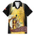 Papua New Guinea Family Matching Short Sleeve Bodycon Dress and Hawaiian Shirt 50 Years Of Independence - Polynesian Pride
