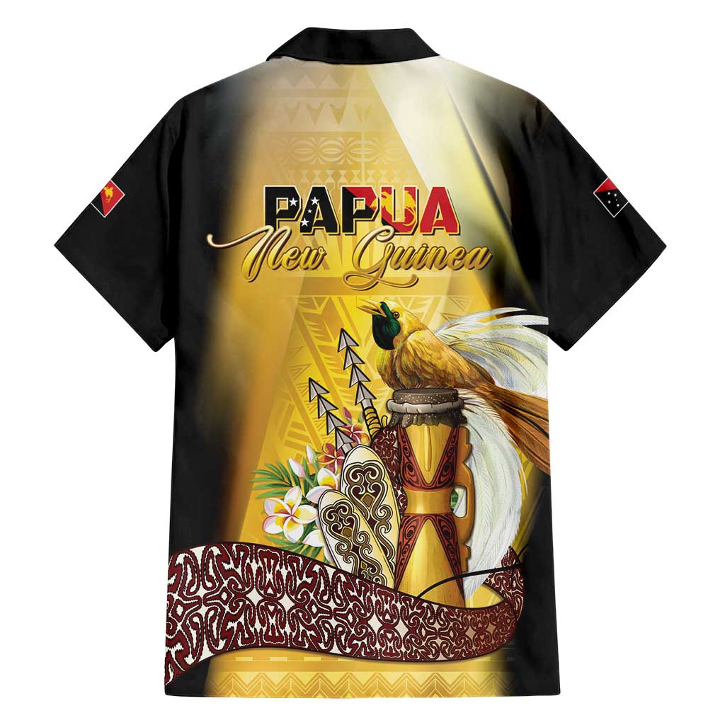 Papua New Guinea Family Matching Short Sleeve Bodycon Dress and Hawaiian Shirt 50 Years Of Independence LT05 - Polynesian Pride