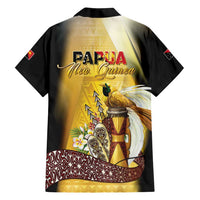 Papua New Guinea Family Matching Tank Maxi Dress and Hawaiian Shirt 50 Years Of Independence LT05 - Polynesian Pride