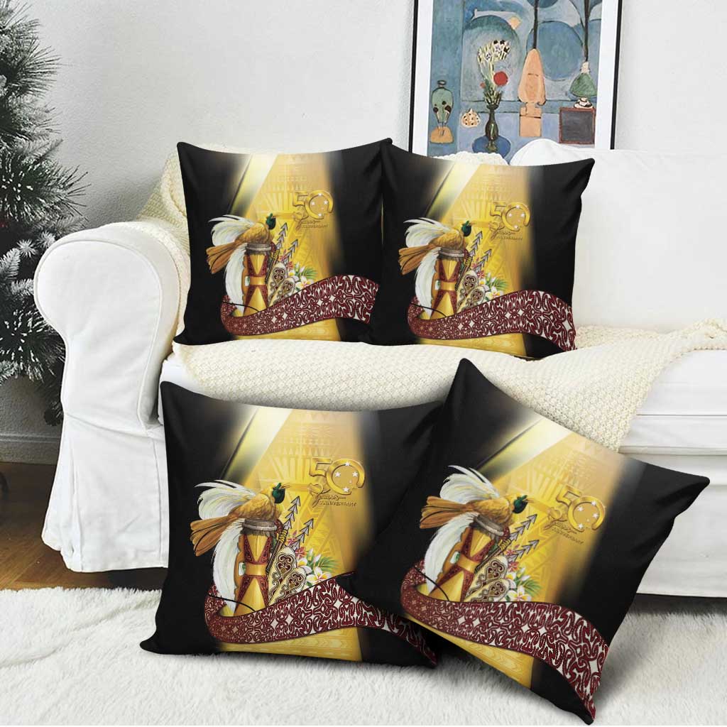 Papua New Guinea Pillow Cover 50 Years Of Independence - Polynesian Pride
