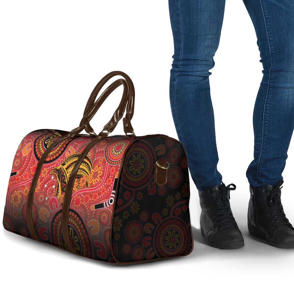 Papua New Guinea Travel Bag Birds Of Paradise With Aboriginal Pattern - Polynesian Pride