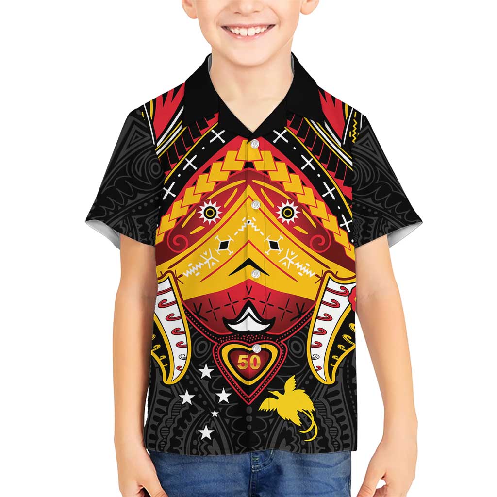 Papua New Guinea Independence Day Hawaiian Shirt Tribal Mask - Polynesian Pride