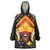 Papua New Guinea Independence Day Wearable Blanket Hoodie Tribal Mask - Polynesian Pride