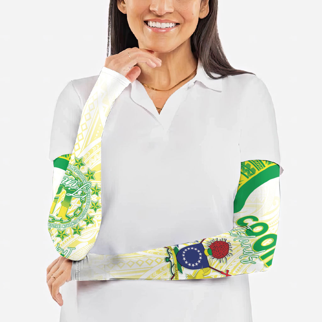 Kuki Independence 2026 Arm Sleeves Cook Islands 15 Finest White Version