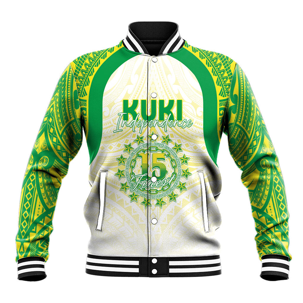 Kuki Independence 2026 Baseball Jacket Cook Islands 15 Finest White Version