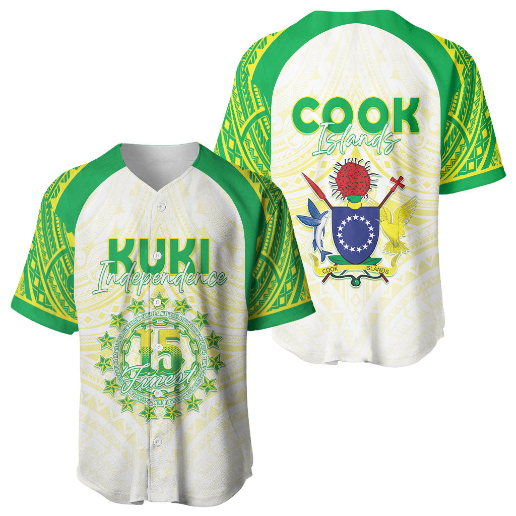 Kuki Independence 2026 Baseball Jersey Cook Islands 15 Finest White Version