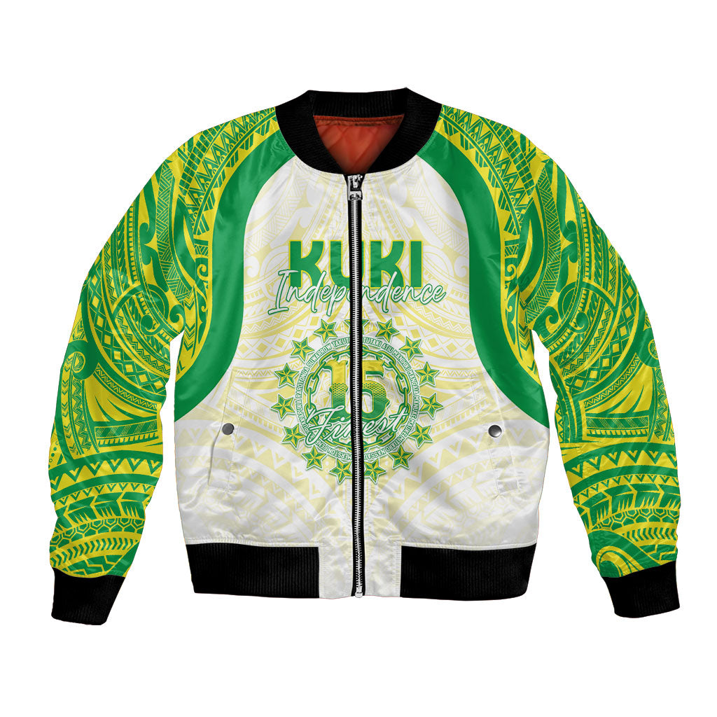 Kuki Independence 2026 Bomber Jacket Cook Islands 15 Finest White Version
