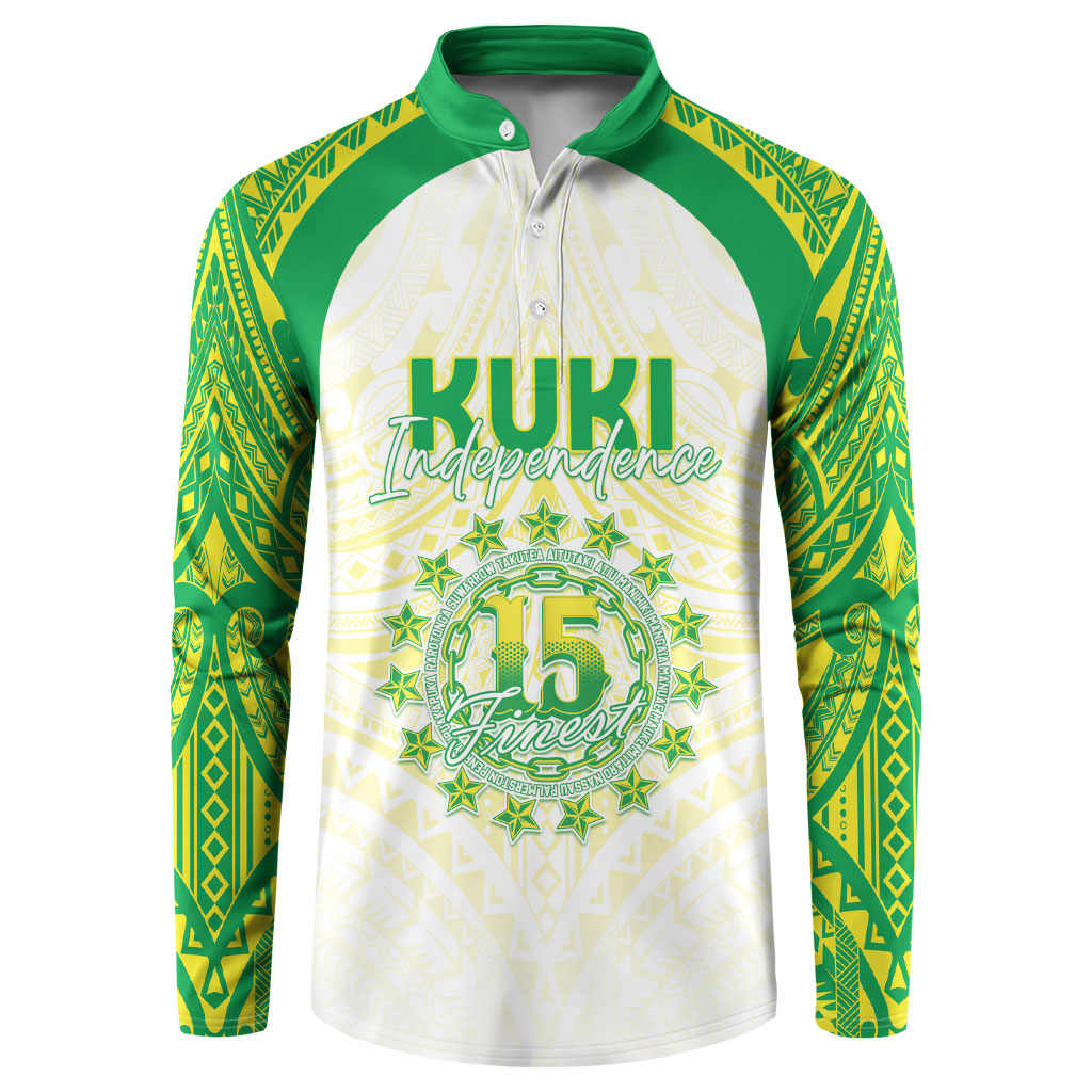 Kuki Independence 2026 Button Sweatshirt Cook Islands 15 Finest White Version